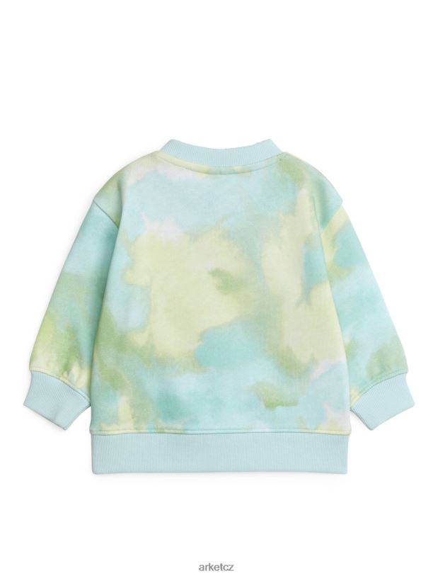 děti ARKET bavlněná mikina oblečení modrá/kravatová barva J8R2D1698