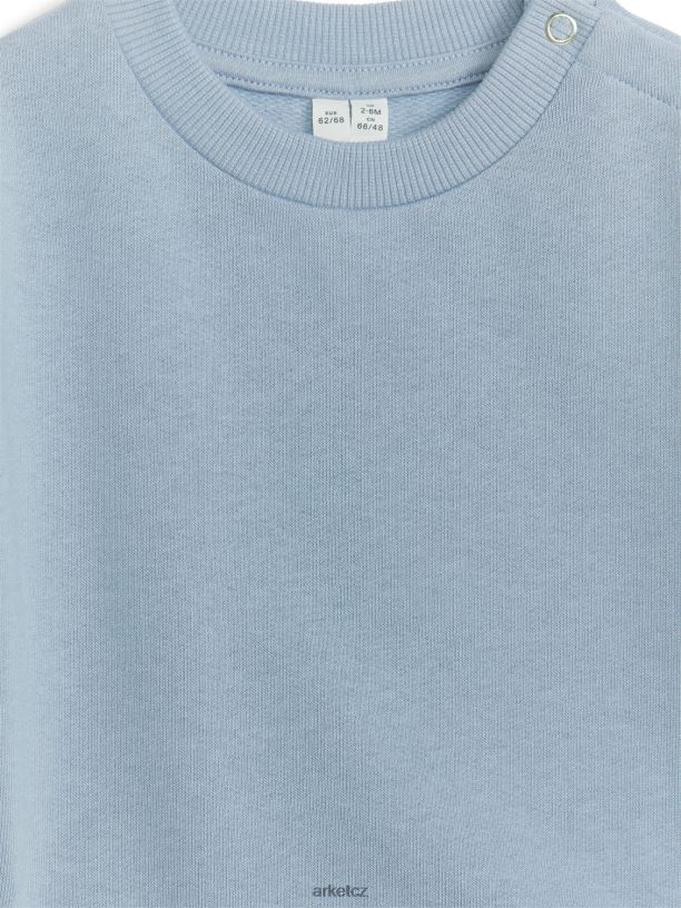 děti ARKET bavlněná mikina oblečení prašná modrá J8R2D1687