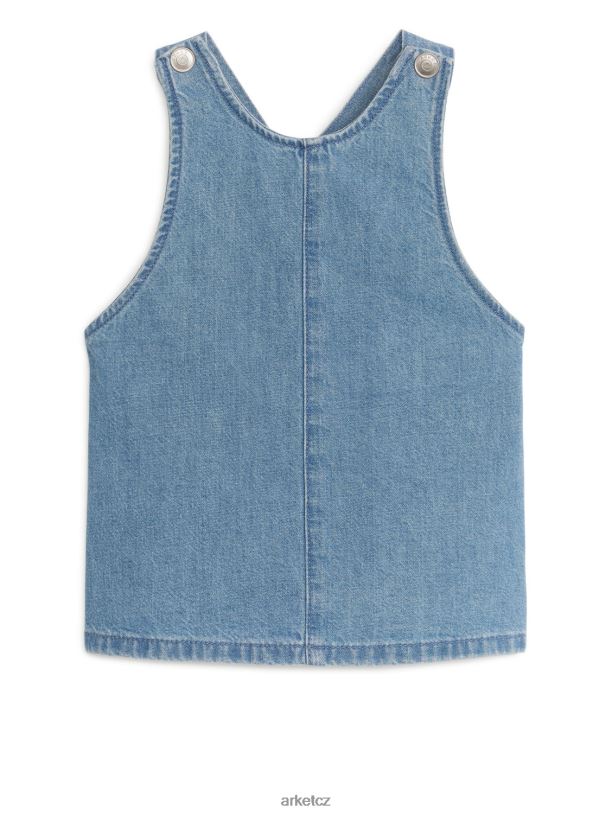 děti ARKET džínové montérkové šaty oblečení modrý J8R2D1741