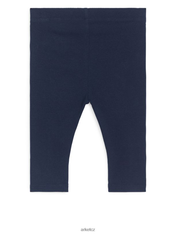 děti ARKET žebrované legíny oblečení tmavě modrá J8R2D1772