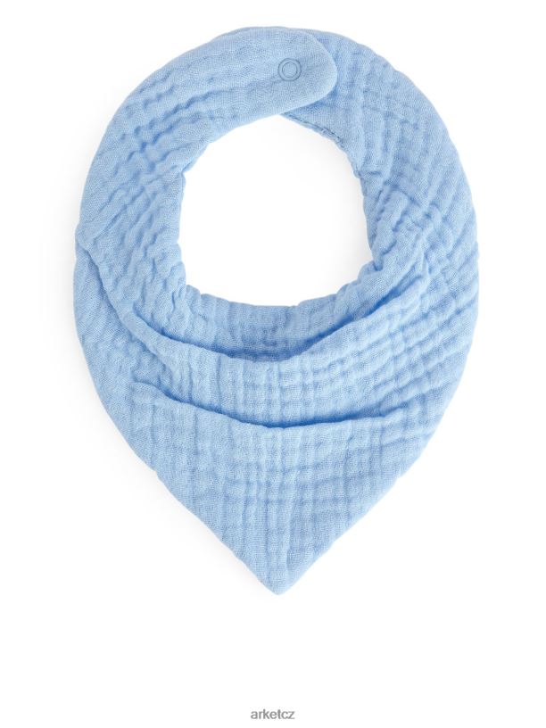 děti ARKET gázový bryndáček, sada 2 ks oblečení světle modrá/béžová J8R2D1692