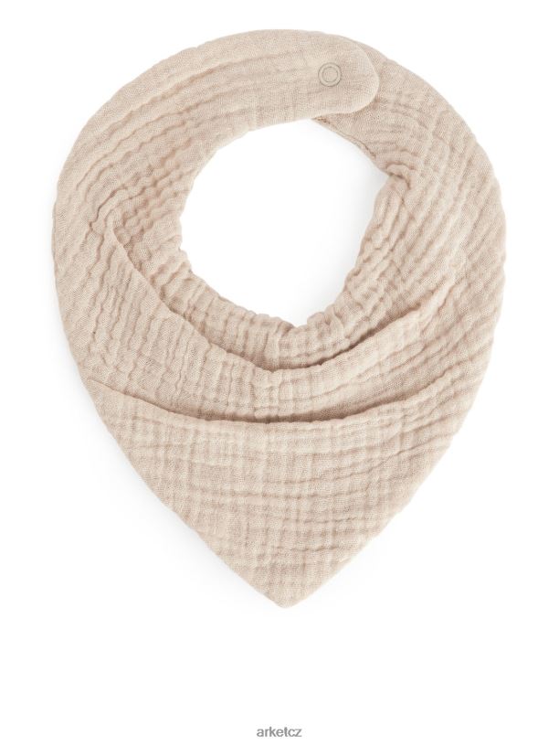 děti ARKET gázový bryndáček, sada 2 ks oblečení světle modrá/béžová J8R2D1692