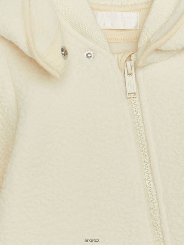 děti ARKET kombinéza s kapucí oblečení špinavě bílé J8R2D1756