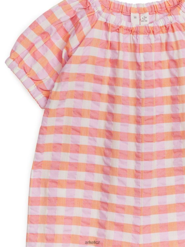 děti ARKET seersucker romanťák oblečení oranžová/zaškrtnutá J8R2D1708