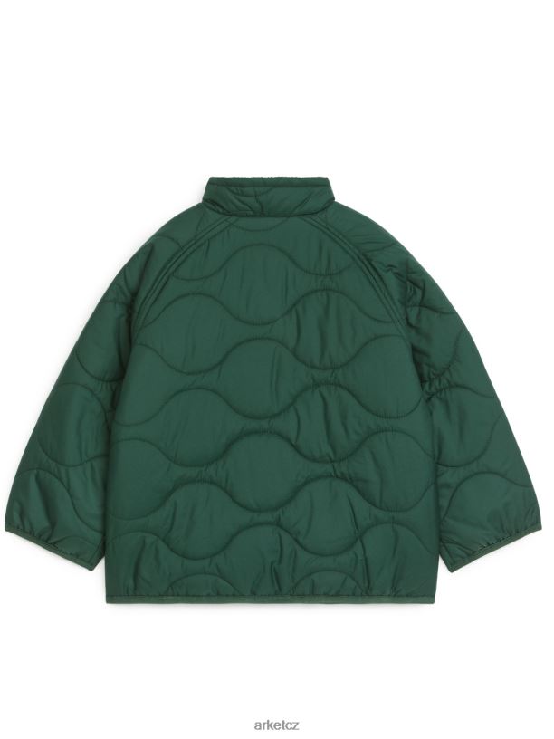 děti ARKET prošívaná bunda oblečení zelená J8R2D1681