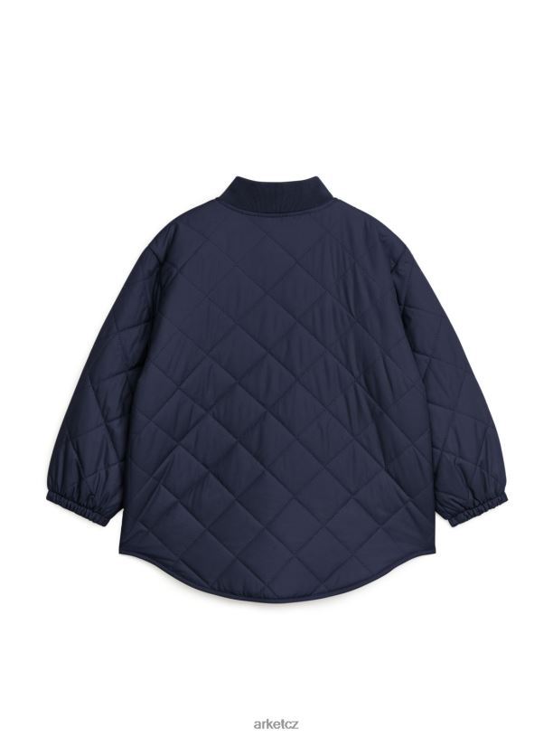 děti ARKET prošívaná izolační bunda oblečení tmavě modrá J8R2D1682