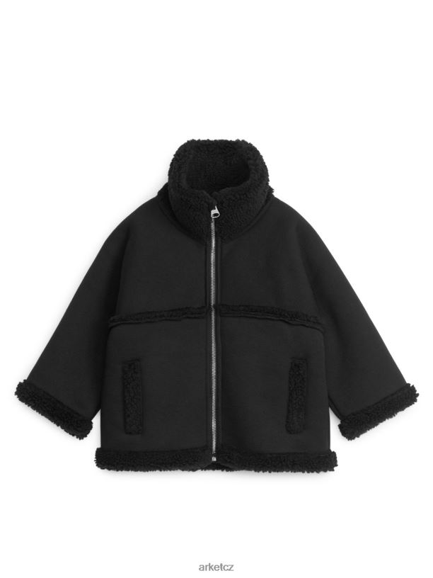 děti ARKET vlasová bunda oblečení Černá J8R2D1676