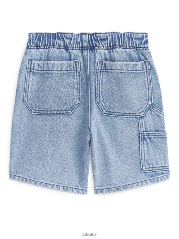 děti ARKET and MR PORTER džínové šortky oblečení světle modrá J8R2D1568