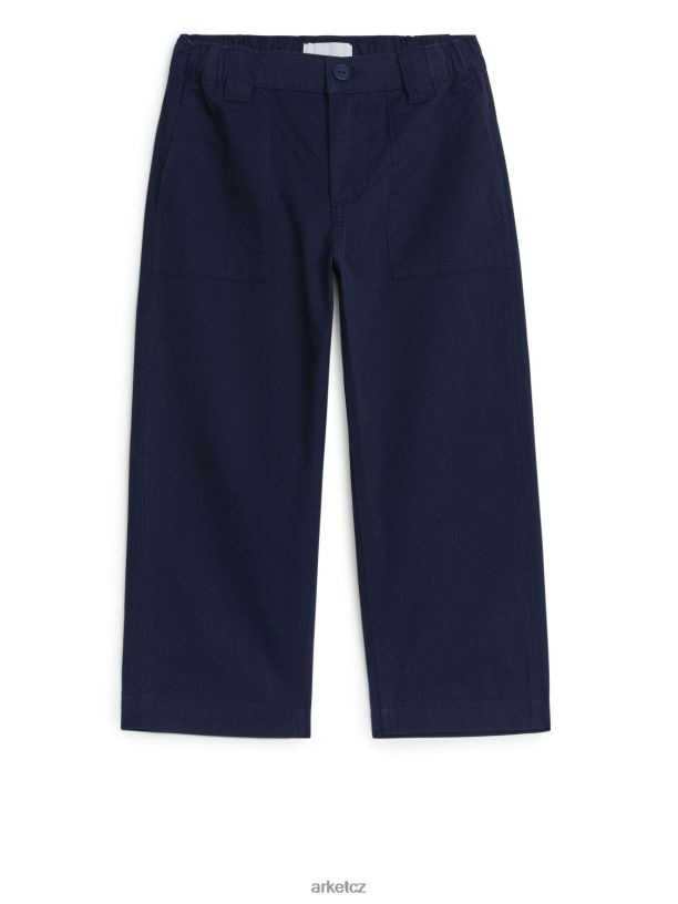 děti ARKET cargo kalhoty oblečení tmavě modrá J8R2D1575