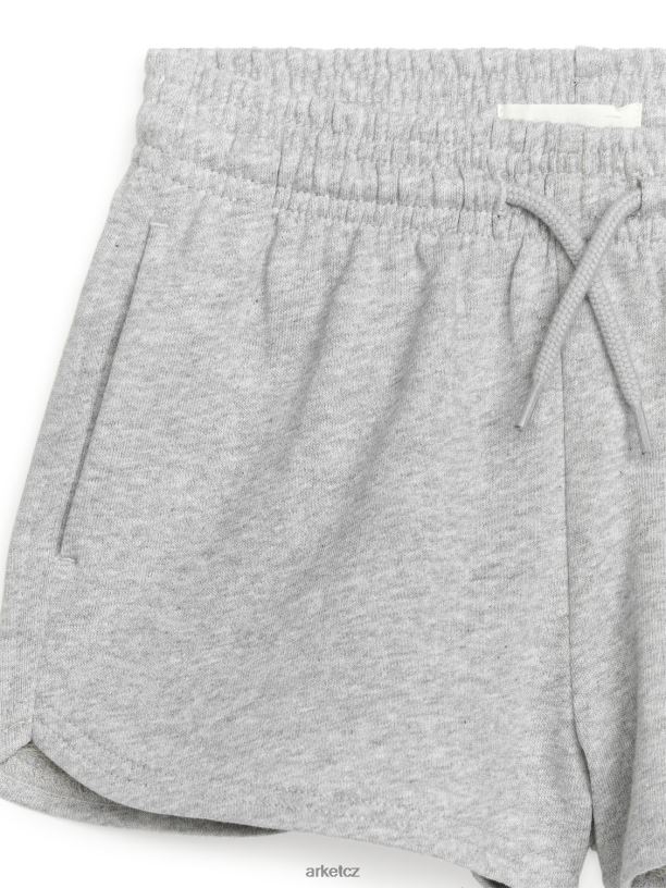 děti ARKET froté šortky oblečení šedá melanž J8R2D1586