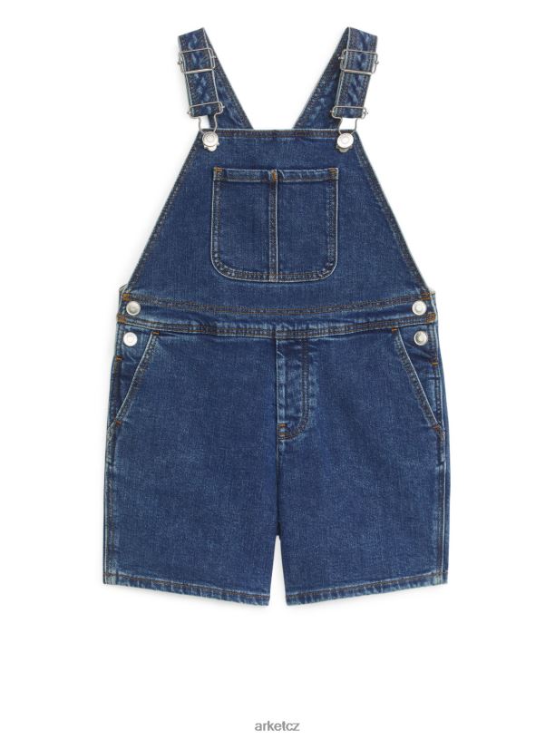 děti ARKET krátké džínové montérky oblečení tmavě modrá J8R2D1551
