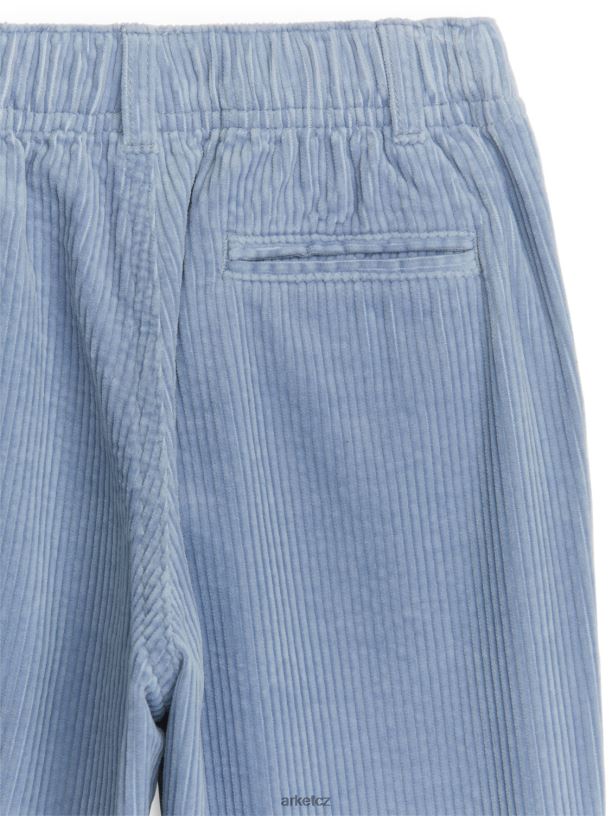 děti ARKET manšestrové kalhoty oblečení prašná modrá J8R2D1547