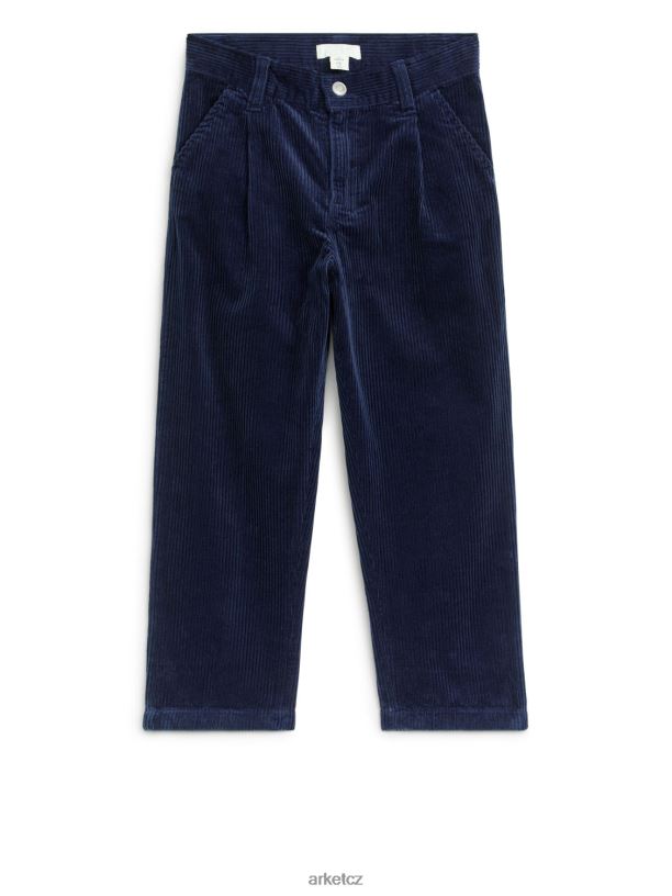 děti ARKET manšestrové kalhoty oblečení tmavě modrá J8R2D1576