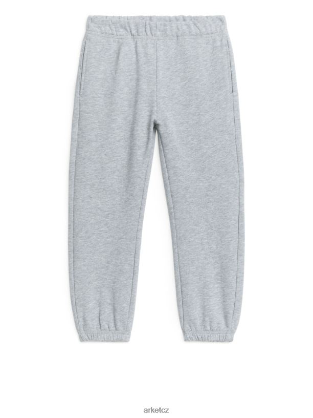 děti ARKET univerzitní tepláky oblečení šedá melanž J8R2D1580