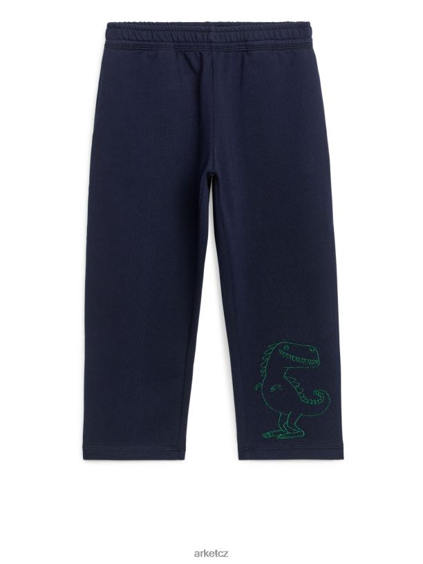 děti ARKET vyšívané tepláky oblečení tmavě modrá J8R2D1574