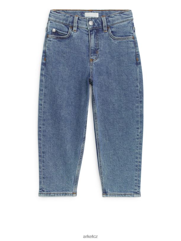 děti ARKET zúžené strečové džíny oblečení vyprané modře J8R2D1583