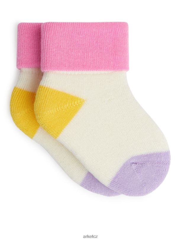 děti ARKET froté ponožky oblečení růžová/bílá J8R2D1784