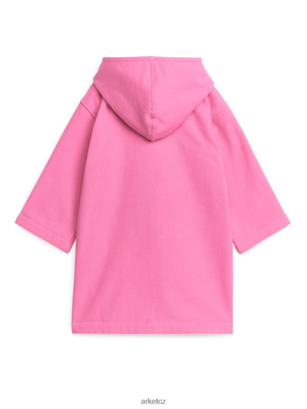 děti ARKET bavlněný plážový župan oblečení růžový J8R2D1665