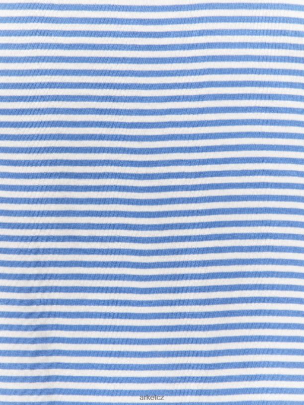 děti ARKET krátký žerzejový pyžamový komplet oblečení Modrá bílá J8R2D1669