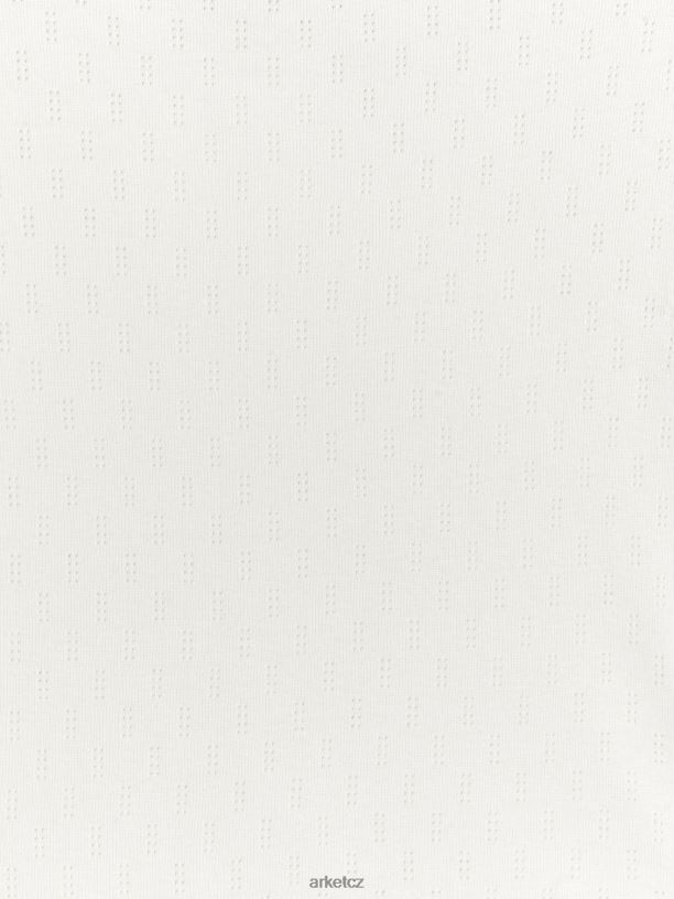 děti ARKET krátký set pyžama pointelle oblečení špinavě bílá J8R2D1668