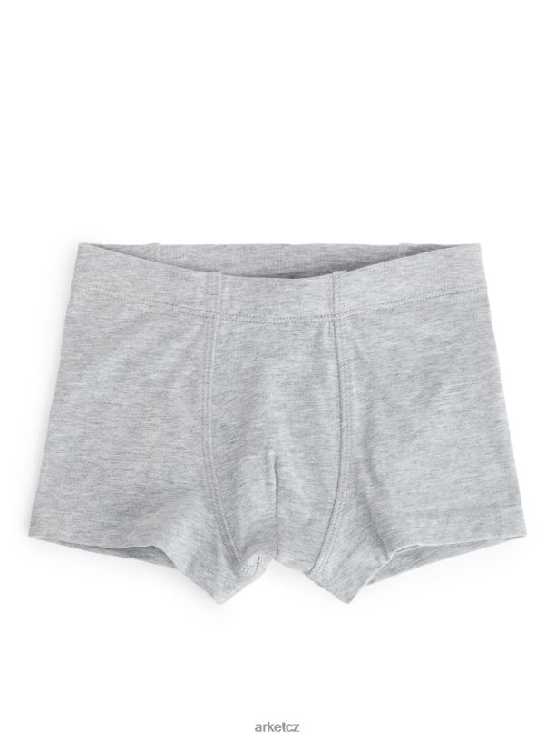 děti ARKET trikotové kufry oblečení modrá/špinavě bílá/šedá melanž J8R2D1624