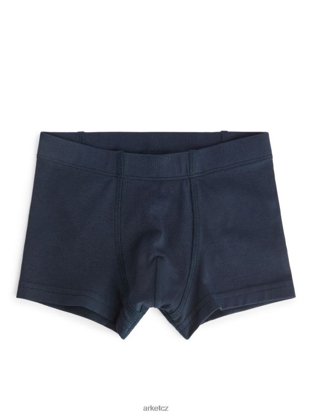 děti ARKET trikotové kufry oblečení modrá/špinavě bílá/šedá melanž J8R2D1624