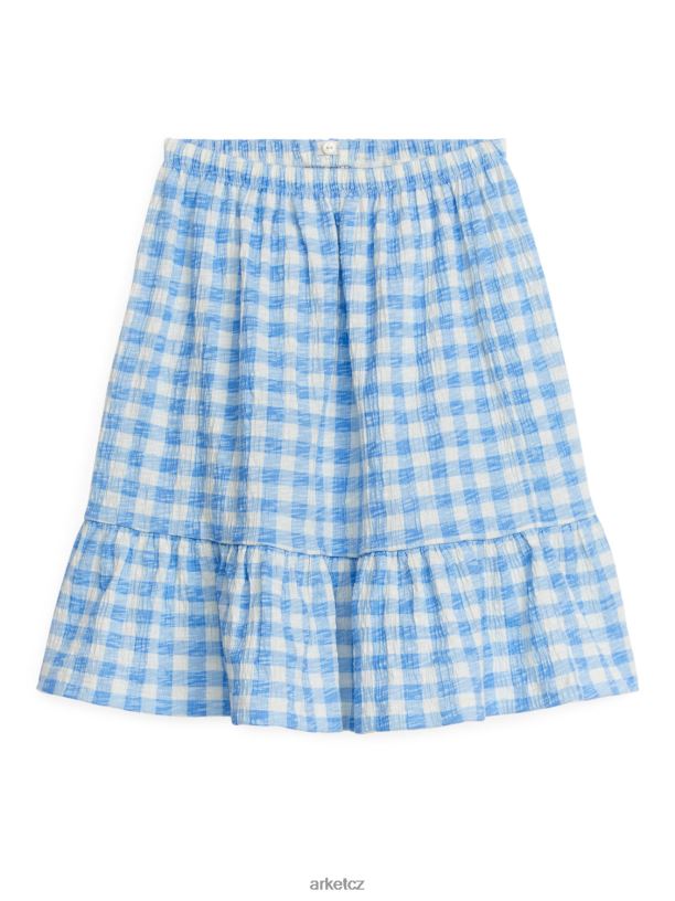 děti ARKET stupňovitá sukně oblečení bílá/modrá J8R2D1384