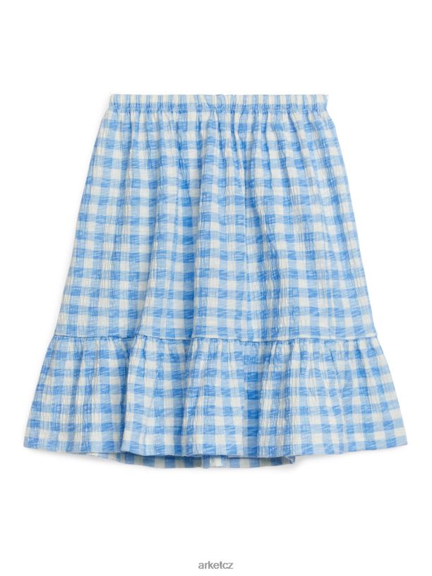 děti ARKET stupňovitá sukně oblečení bílá/modrá J8R2D1384