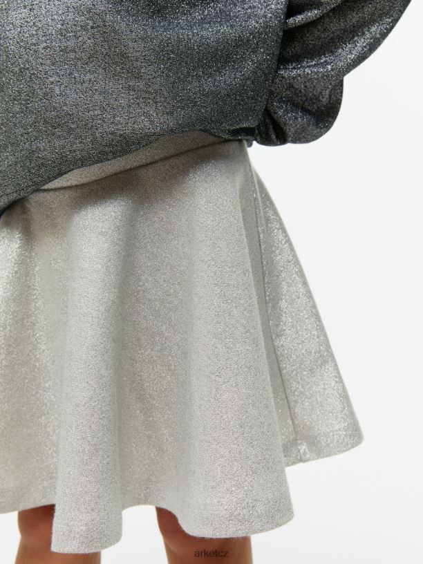 děti ARKET třpytivá sukně oblečení stříbrný J8R2D1386