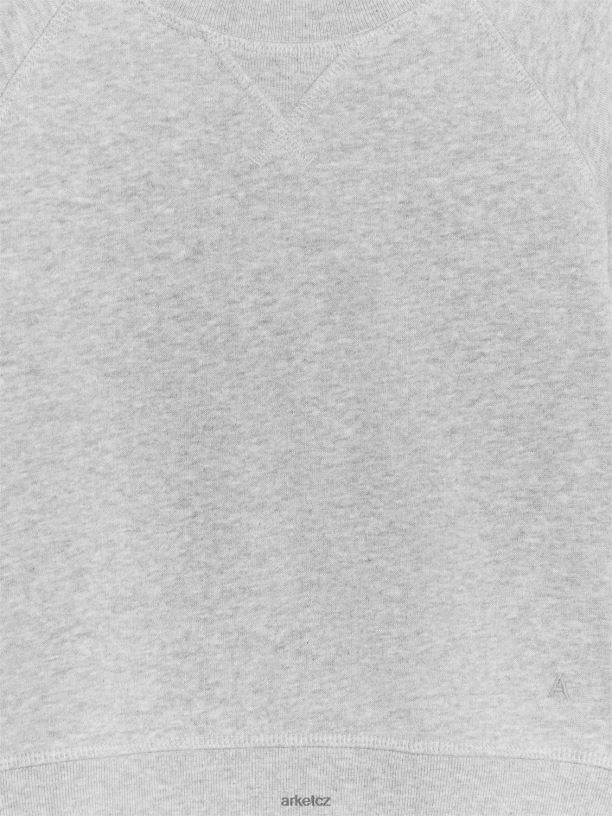 děti ARKET bavlněná mikina oblečení šedá melanž J8R2D1444