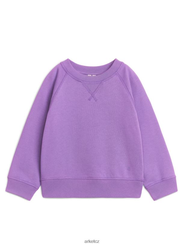 děti ARKET bavlněná mikina oblečení nachový J8R2D1445