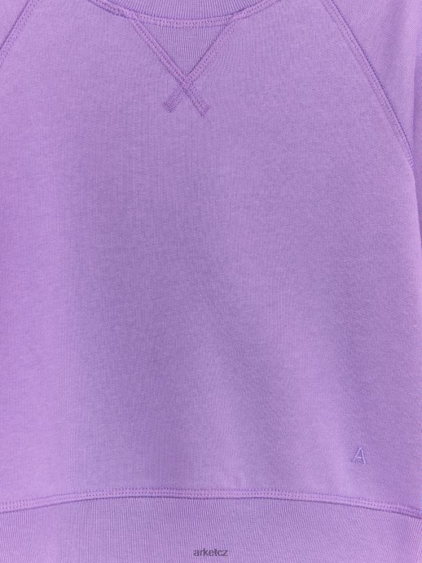 děti ARKET bavlněná mikina oblečení nachový J8R2D1445