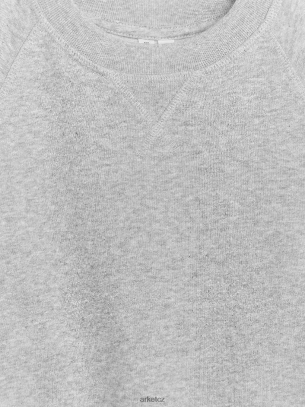 děti ARKET francouzská froté mikina oblečení šedá melanž J8R2D1522