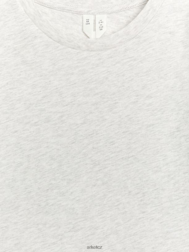 děti ARKET lehké tričko oblečení světle šedá melanž J8R2D1519