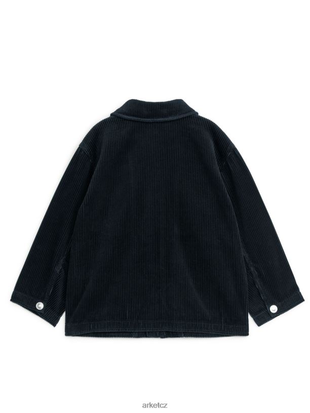 děti ARKET manšestrová košile na zip oblečení Černá J8R2D1515