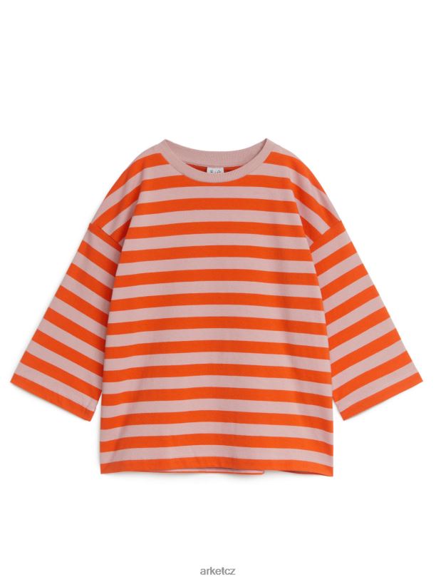 děti ARKET oversized tričko s dlouhým rukávem oblečení oranžový J8R2D1470