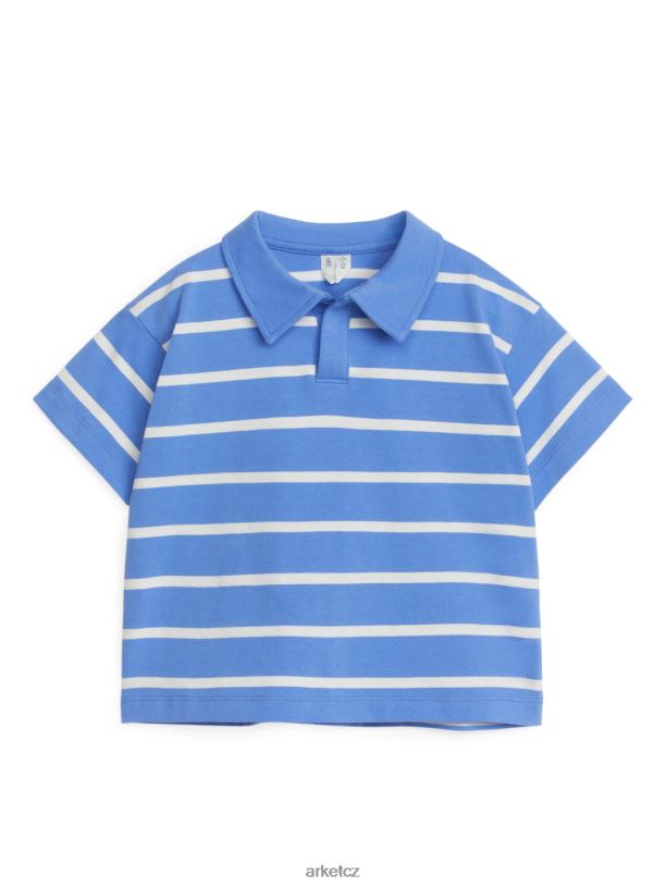 děti ARKET polokošile s krátkým rukávem oblečení Modrá bílá J8R2D1436