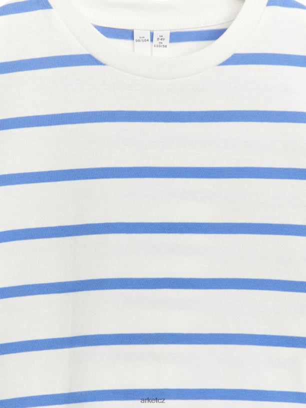 děti ARKET pruhované tričko oblečení bílá/modrá J8R2D1477
