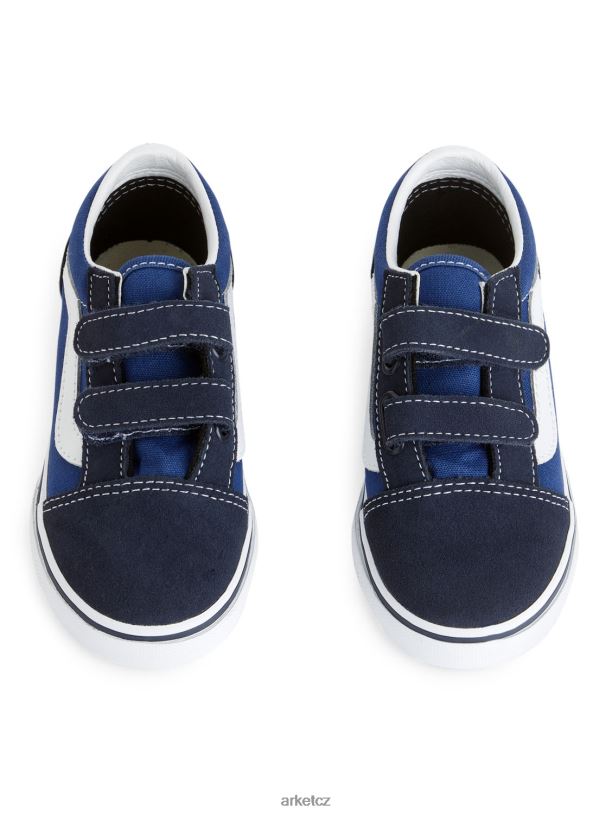 děti ARKET Vans batole old skool suchý zip obuv tmavě modrá/bílá J8R2D1398