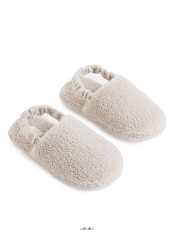 děti ARKET hromada pantofle obuv špinavě bílá J8R2D1414