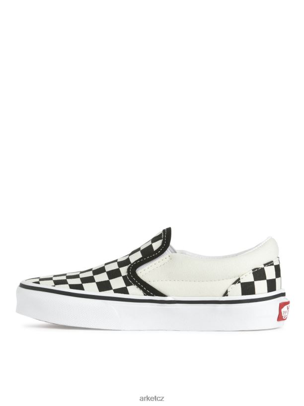 děti ARKET klasické slip-on tenisky pro batolata vans obuv bílý černý J8R2D1396