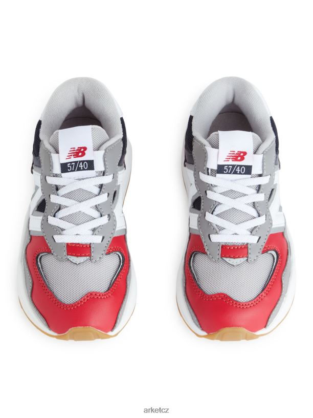 děti ARKET nová bilance 5740 trenérů obuv červená/bílá/šedá/černá J8R2D1415