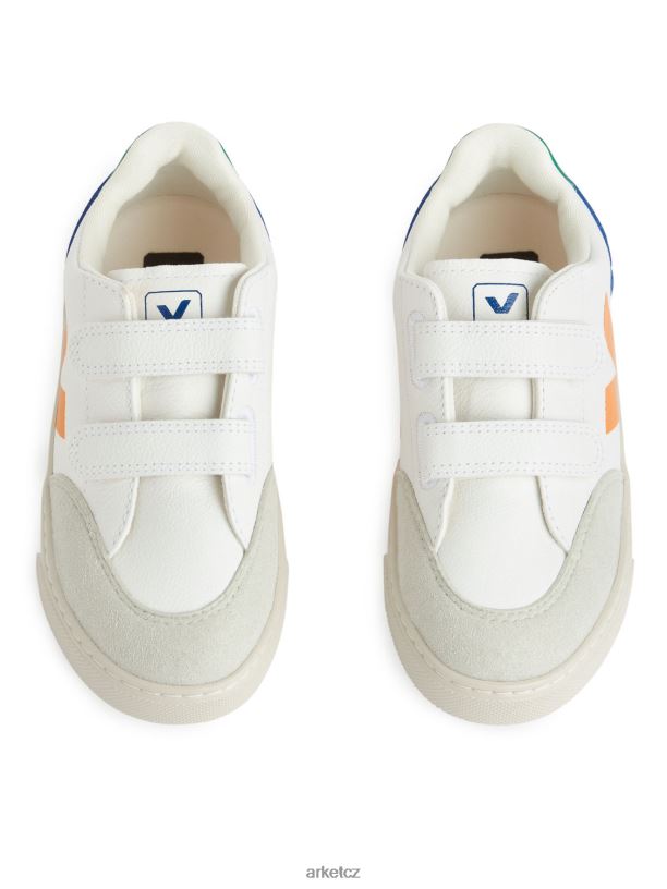 děti ARKET veja v-12 junior trenéři obuv bílá/žlutá/modrá J8R2D1409