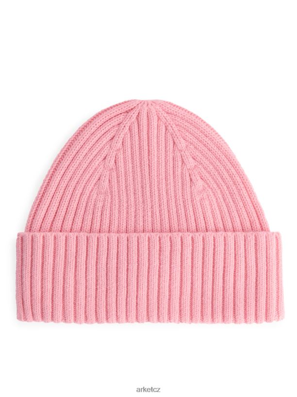 děti ARKET žebrovaná čepice Příslušenství světle růžová J8R2D1657
