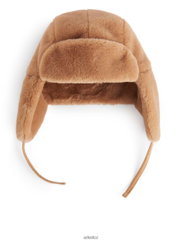 děti ARKET čepice lemovaná vlasem Příslušenství velbloud J8R2D1643