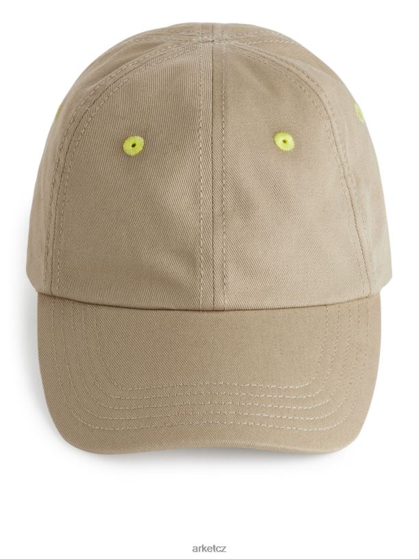 děti ARKET čepice z bavlněného plátna Příslušenství béžový J8R2D1639