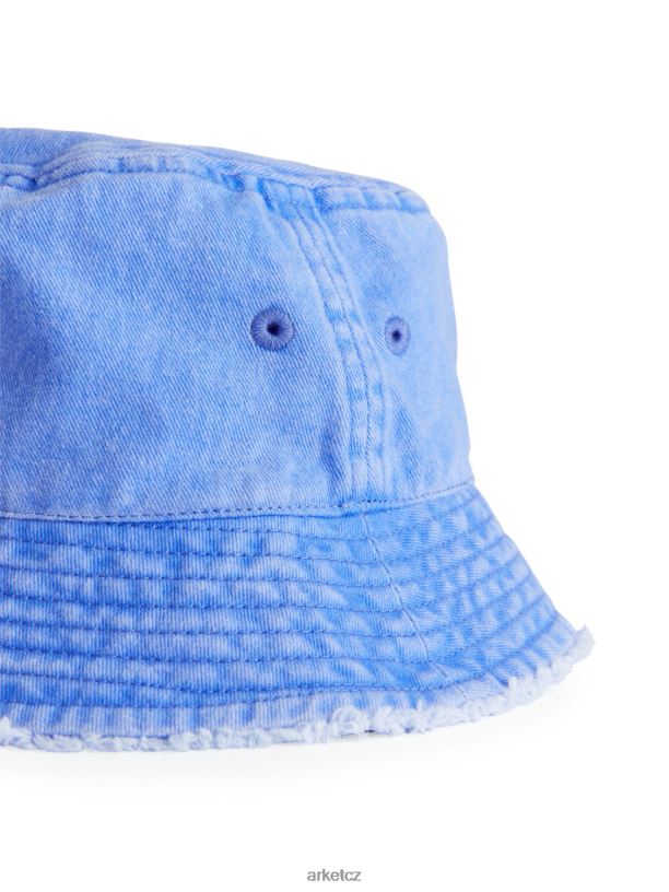 děti ARKET kyblíkový klobouk se syrovým okrajem Příslušenství modrý J8R2D1635