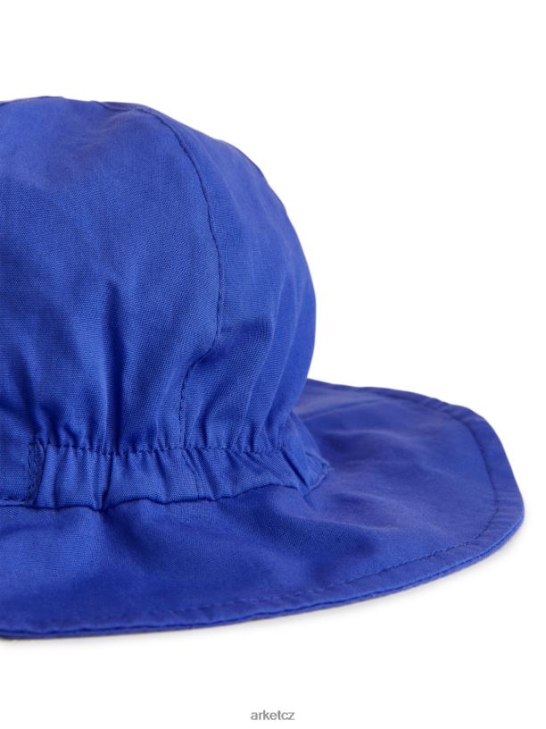 děti ARKET popelínový klobouk proti slunci Příslušenství modrý J8R2D1775