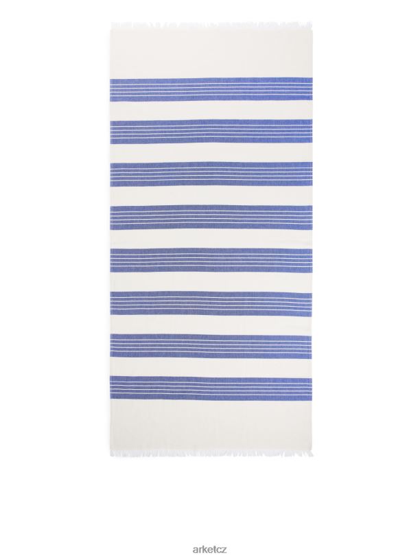 unisex ARKET bavlněná plážová deka domácí potřeby Modrá bílá J8R2D631