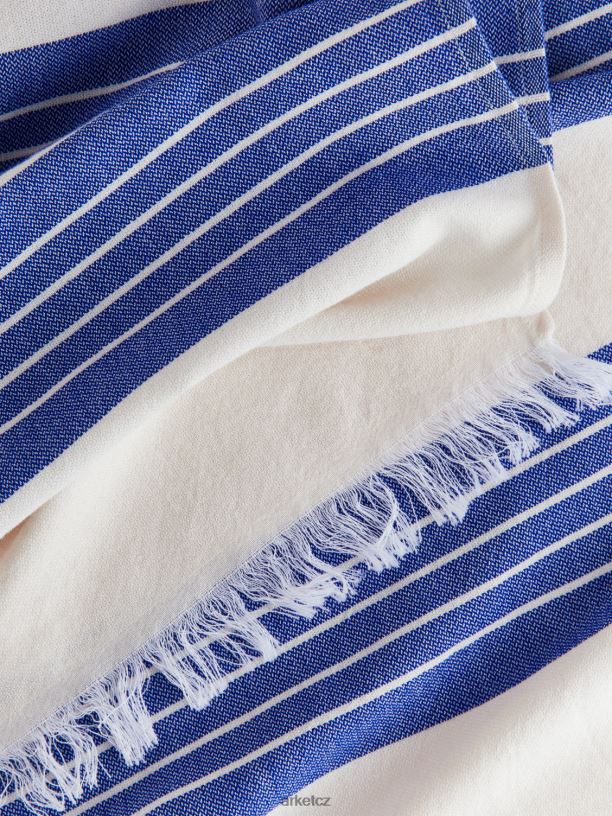 unisex ARKET bavlněná plážová deka domácí potřeby Modrá bílá J8R2D631